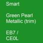 Preview: Smart, Green Pearl Metallic (trim), EB7 / CE0L.